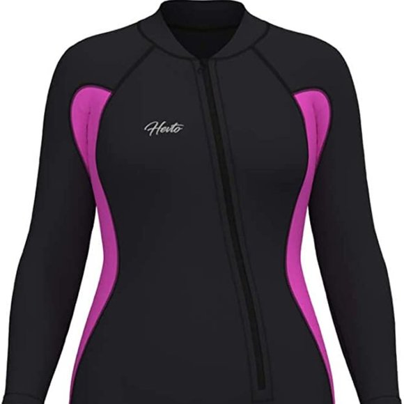 Hevto Wetsuits Men and Women 3/2mm Neoprene Full Scuba Diving Suits Surfing Swim - Picture 1 of 16
